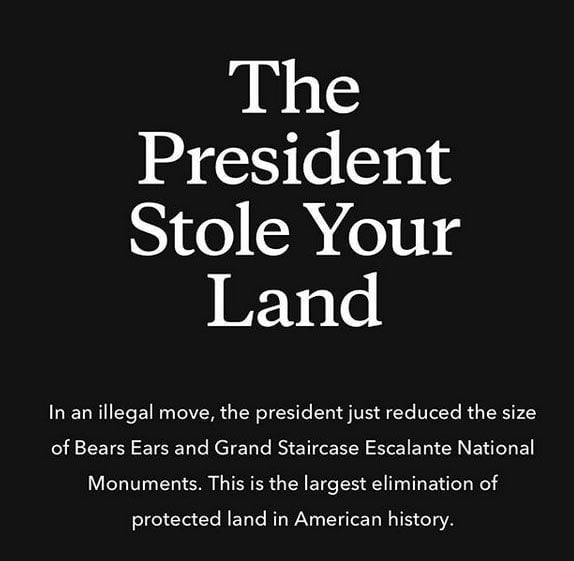 Patagonia The president stole your land