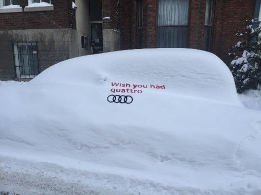 Ambient marketing Audi